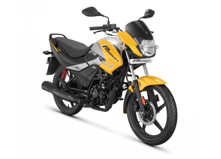 2020 Hero Passion Yellow Color BS6 model