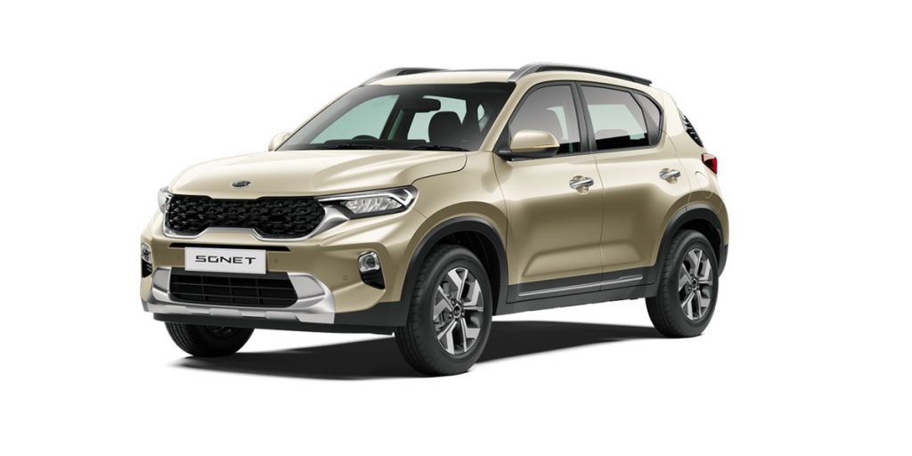 Kia Sonet Gold Color - Kia Sonet Beige Gold Color variant