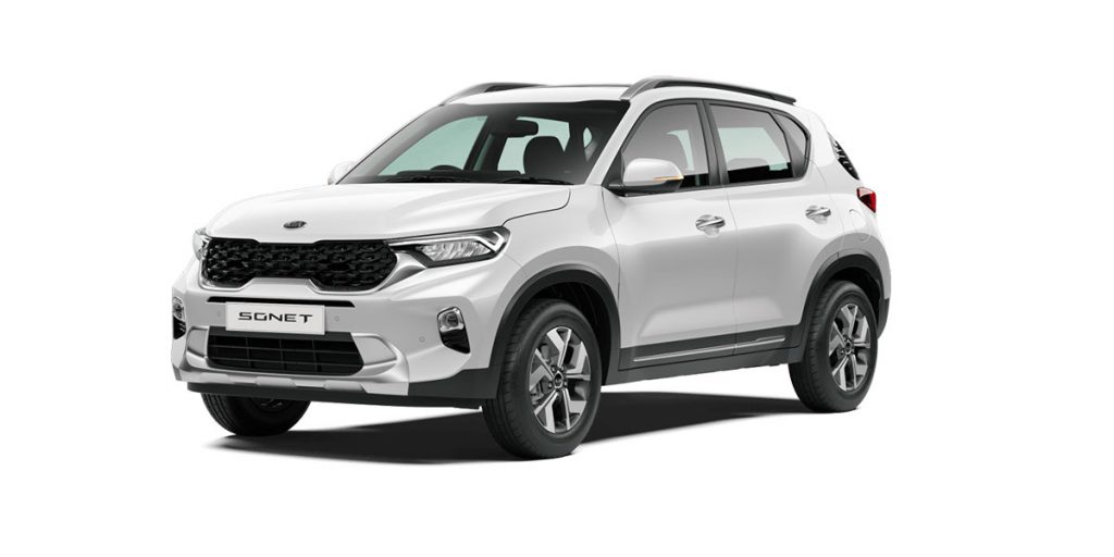 Kia Sonet White Color Glacier White Color option
