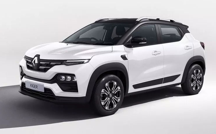 Renault Kiger White Color. Renault Kiger Ice Cool White Color option