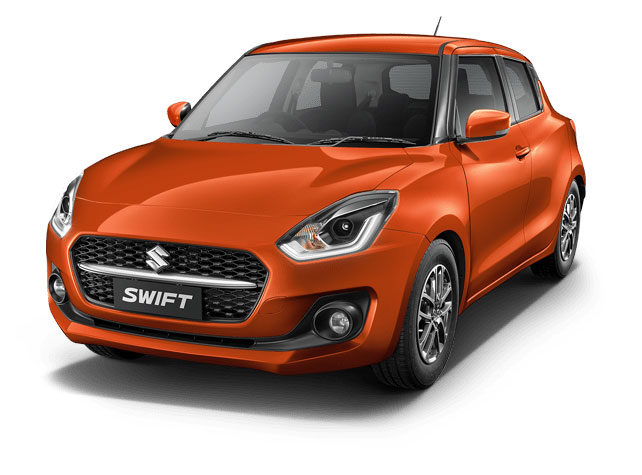 2022 Maruti Swift Orange Color (Pearl Metallic Lucent Orange)