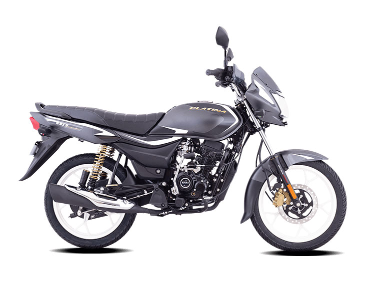 2022 Bajaj Platina Black Color (Charcoal Black) (Platina 110)
