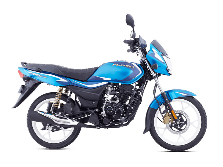 2022 Bajaj Platina Blue Color (Satin Beach Blue) (Platina 110)