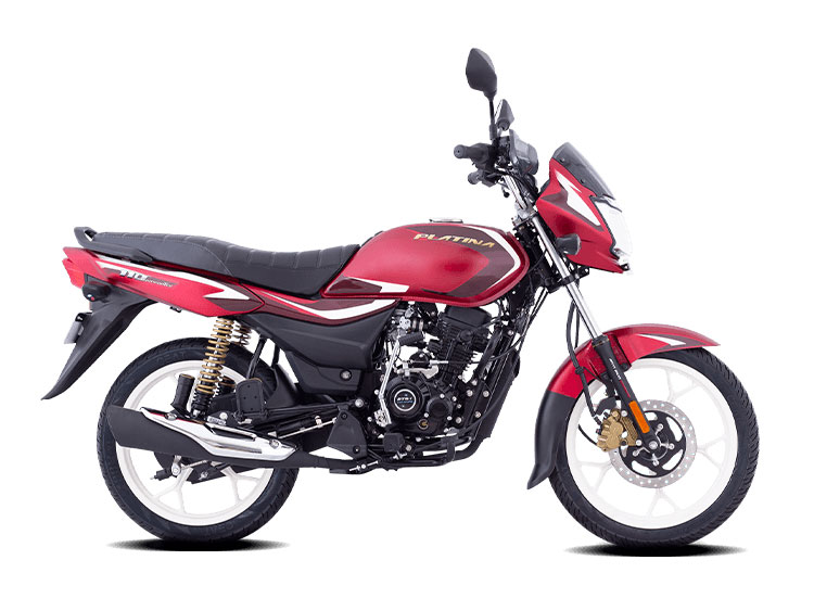 2022 Bajaj Platina Red Color (Volcanic Matte Red) (Platina 110)