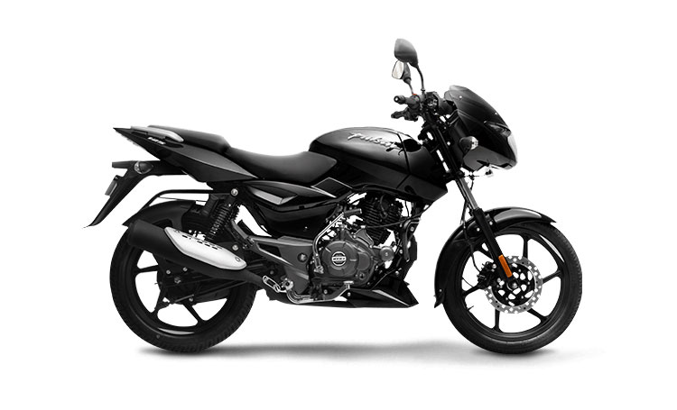 2023 Bajaj Pulsar 125 Black Color (Black Silver) Split seat version - 2023 Pulsar 125 Black color variant