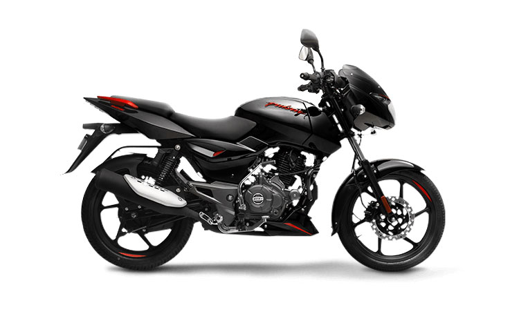 2023 Bajaj Pulsar 125 Red Color (Black Red) Split seat version - New 2023 Pulsar 125 Black Red Color