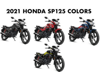 The all. New 2021 Honda SP125 Color Options