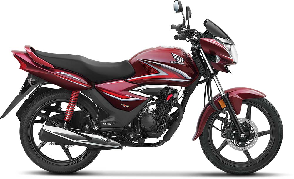2021 Honda Shine Red Color - Rebel Red Metallic
