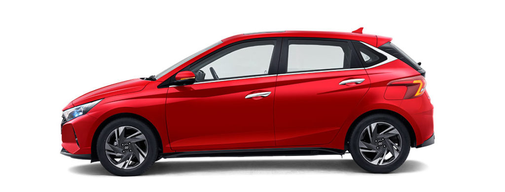 2021 Hyundai i20 Red Color - Fiery Red Color variant