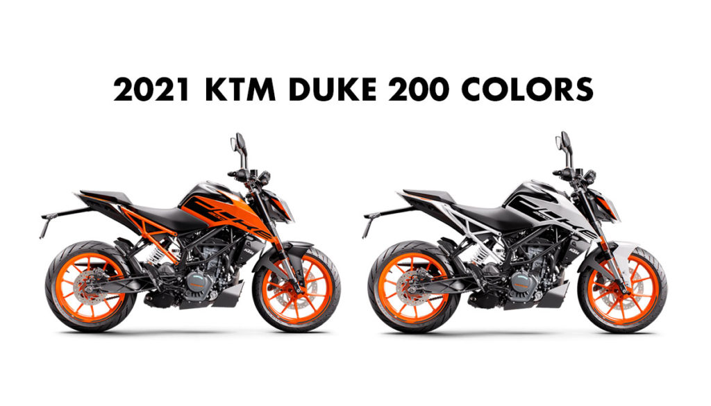 2021 model KTM Duke 200 Colors - 2021 KTM Duke 200 All Colors