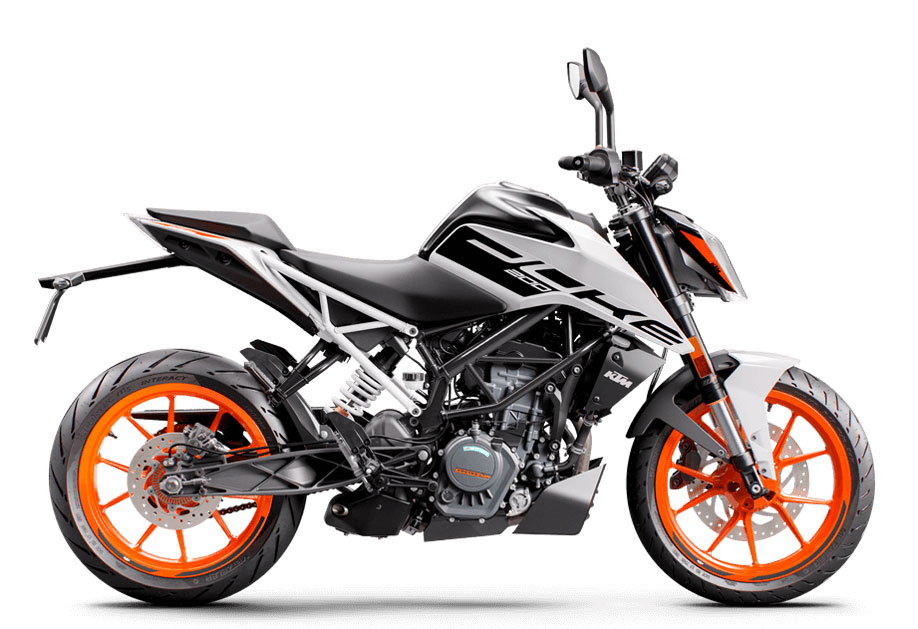 All new 2021 KTM Duke 200 White Color option - Ceramic White color