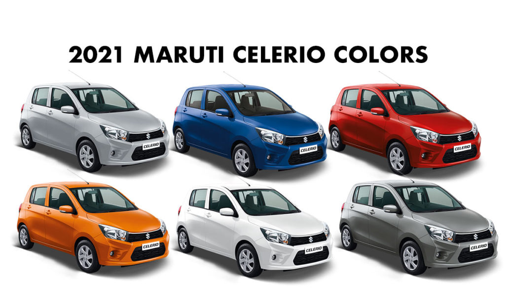 All Colors of 2021 Maruti Celerio