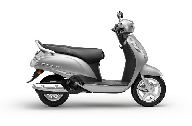 2021 Suzuki Access 125 Silver Color Metallic Matte Platinum Silver