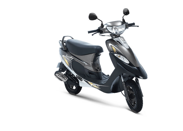 2021 TVS Scooty Pep+ Black Color (Frosted Black)