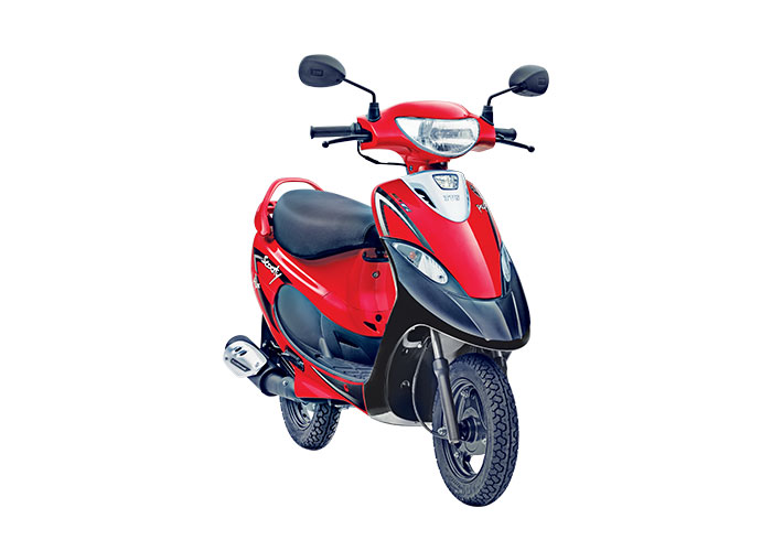 2021 TVS Scooty Pep+ Red Color (Revving Red)
