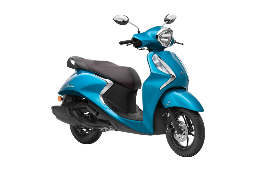 2021 Yamaha Fascino Blue Color Cyan Blue