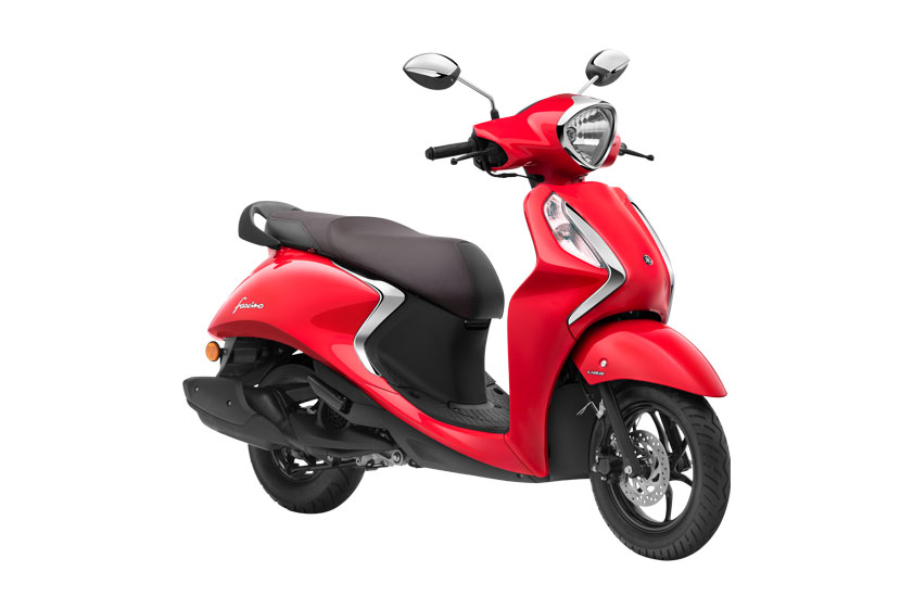 2021 Yamaha Fascino Red Color Vivid Red