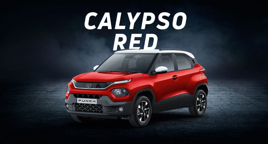 Tata PUNCH Red Color - Calypso Red Color 