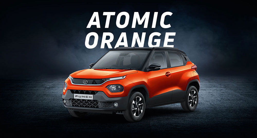 Tata PUNCH Orange Color - Atomic Orange color