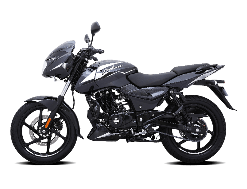2022 Bajaj Pulsar 150 Black Silver Color ( Sparkle Black Silver - Twin Disc)