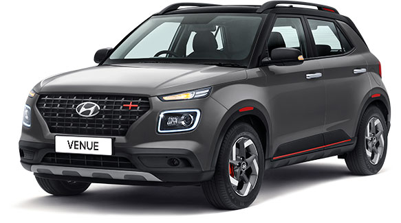2022 Hyundai Venue Grey Dual tone Color (Titan Grey Dual tone)