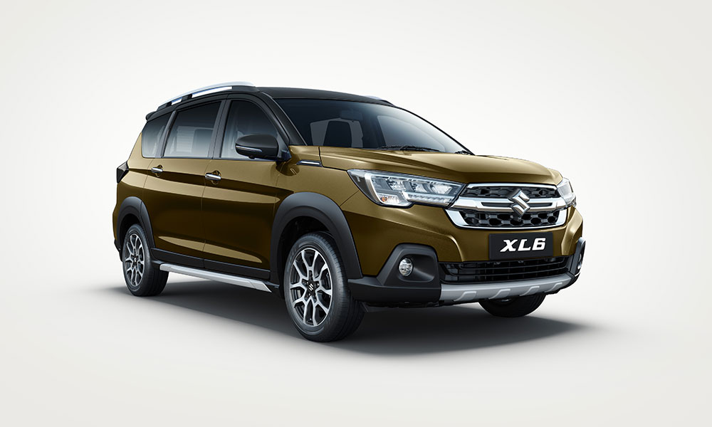 2022 Maruti XL6 Khaki with Black roof Dual tone Color (Brave Khaki with mid-night Black Roof )
