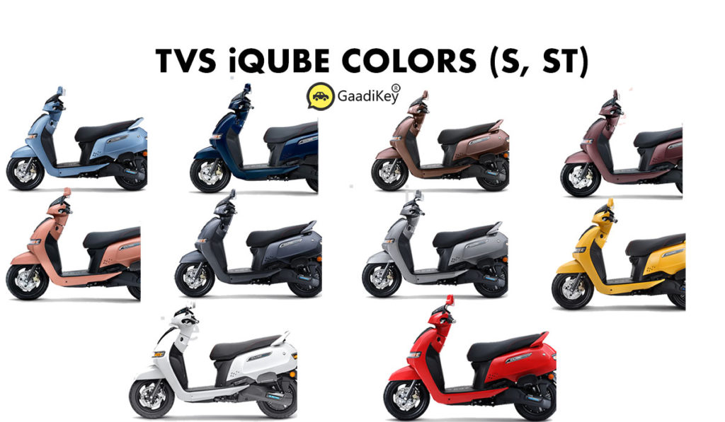 2024 TVS iQube Electric Scooter colors