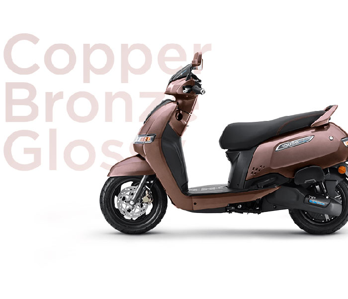 2024 TVS iQube Copper Bronze Glossy Color