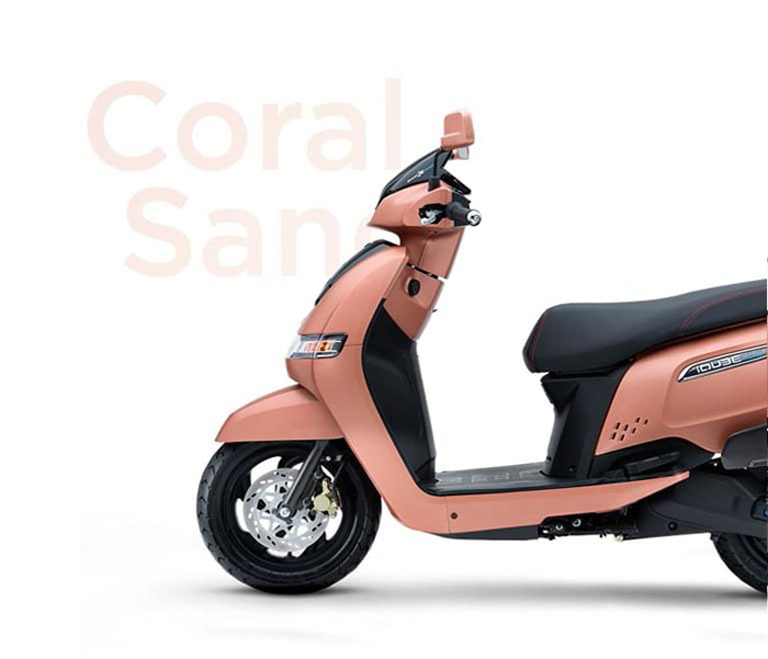 2024 TVS iQube Sand Color (Coral Stand)