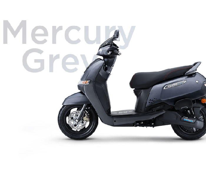 2024 TVS iQube Grey Color (Mercury Grey)