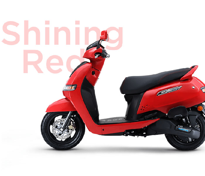 2024 TVS iQube Red Color (Shining Red)