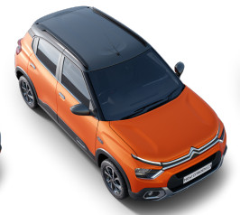 2022 Citroen C3 Orange and Platinum Grey Dual tone Color