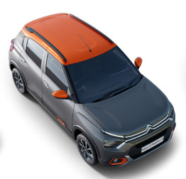 2022 Citroen C3 Platinum Grey and Orange Dual tone Color