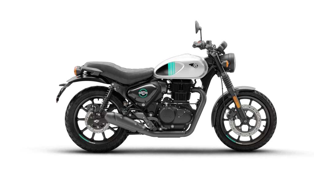 2024 Royal Enfield Hunter 350 Ash Color (Dapper Ash) - 2024 Hunter Ash Color