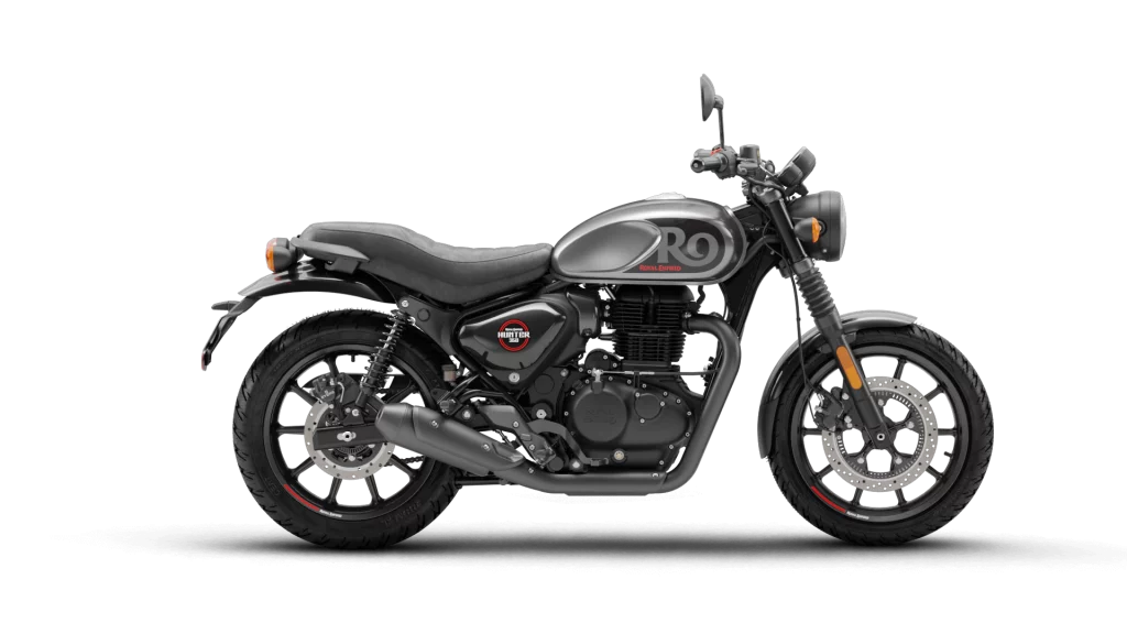 2024 Royal Enfield Hunter 350 Grey Color (Dapper Grey)
