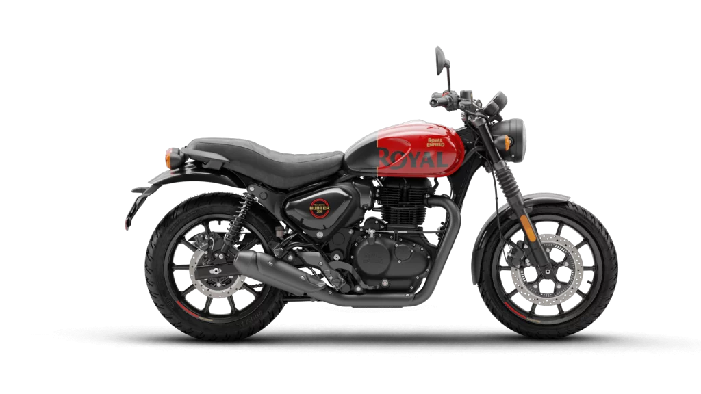2024 Royal Enfield Hunter 350 Red Color (Rebel Red)