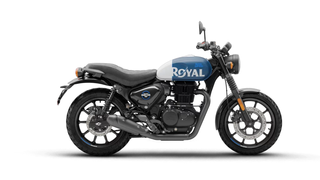 2024 Royal Enfield Hunter 350 Blue Color (Rebel Blue) 2023 model Hunter 350