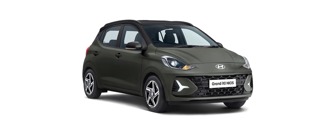 2023 Hyundai Grand i10 NIOS Khaki Color Dual Tone  (Spark Green Dual Tone) 2023 Grand i10 Khaki Color option