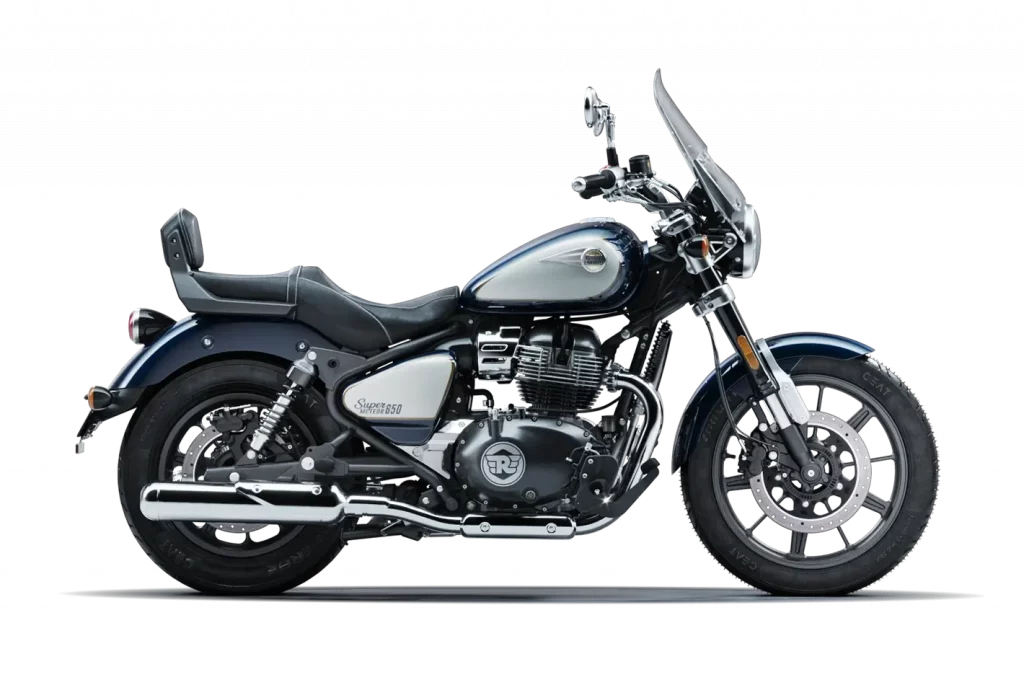 2023 Royal Enfield Super Meteor Blue Color (Celestial Blue)