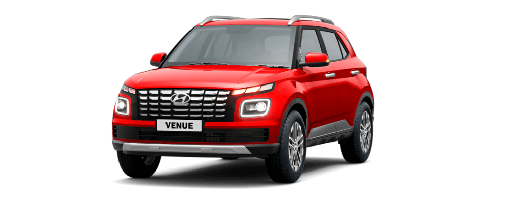 2023 Hyundai Venue Red Color (Fiery Red) 2023 Venue Red Color variant