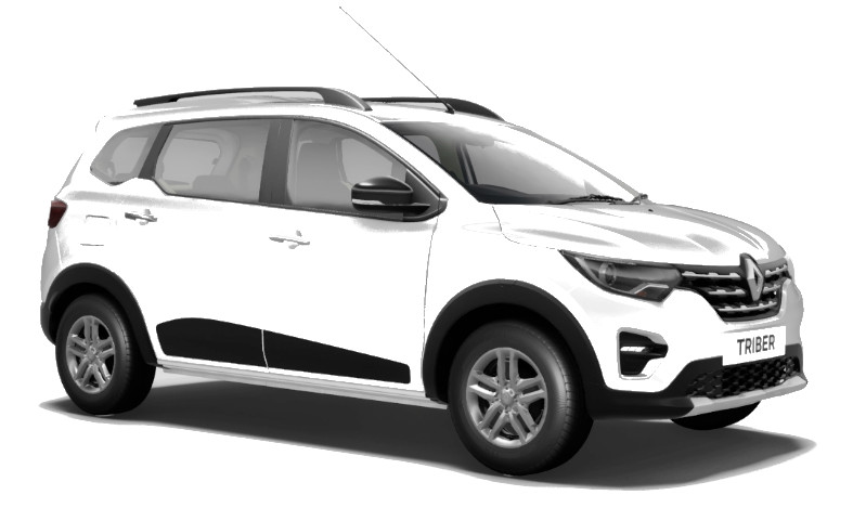 2024 Renault Triber White Color (Ice Cool White) 2024 Triber White Color