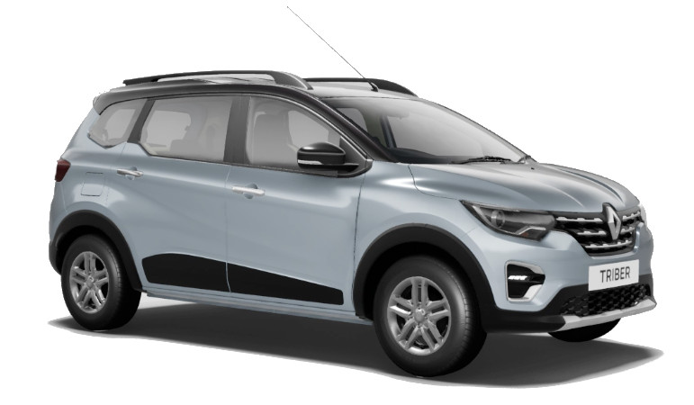 2024 Renault Triber Silver with Black Dual-tone Color (Silver + Black)   2024 Triber Silver Black Dual tone 