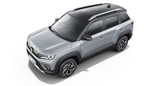 2023 Maruti Brezza Silver Color with Black roof (Splendid Silver +Black) - 2023 Brezza Splendid Silver and Black color option