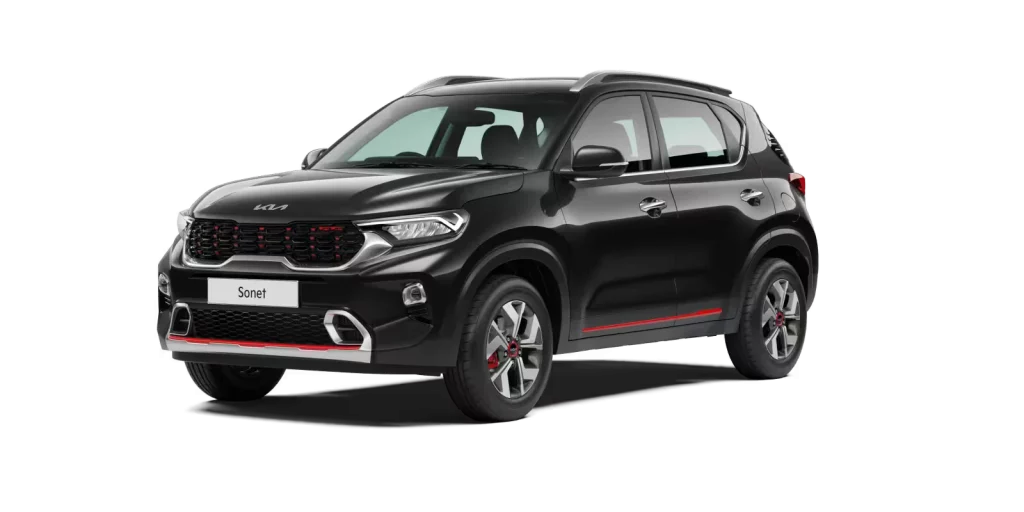 2023 Kia Sonet Black Color ( Aurora Black Pearl)