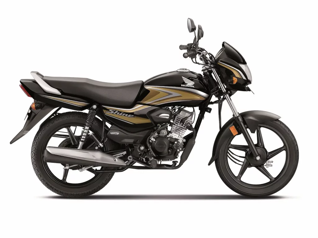 2024 Honda Shine 100 Gold Color (Black with Gold Stripes)