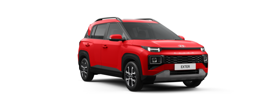 2023 Hyundai Exter Red Color ( Fiery Red )