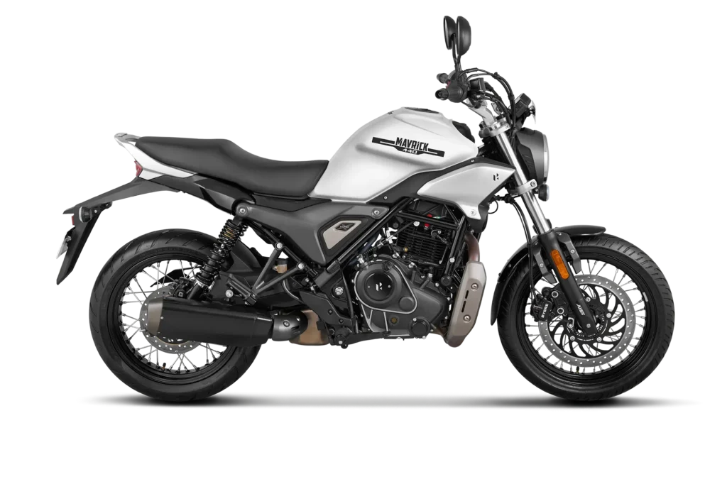 2024 Hero Mavrick 440 motorcyce in White Color (Arctic White)