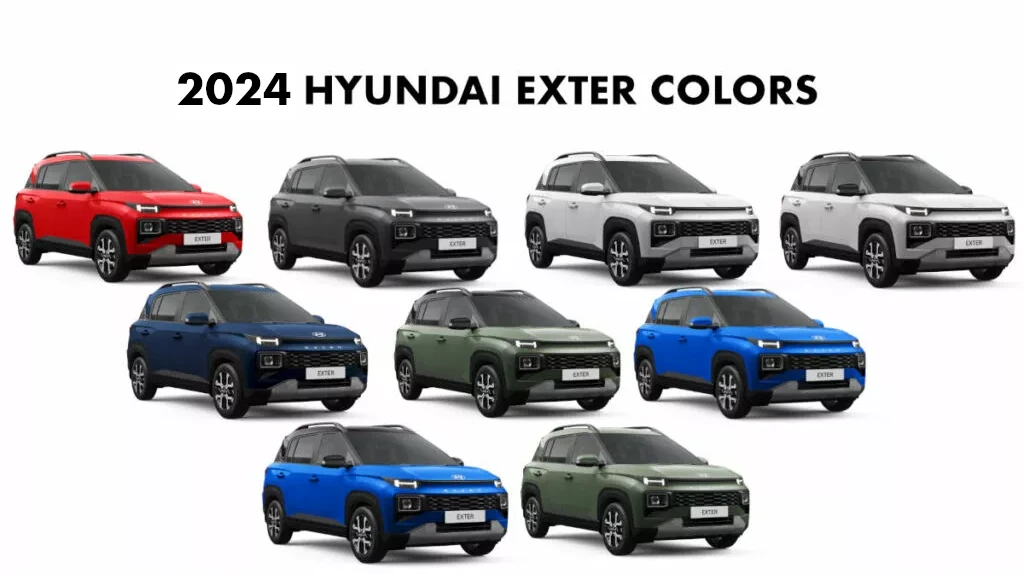 2024 Hyundai Exter Color options - New 2024 Hyundai Exter Colors - 2024 Exter Colors