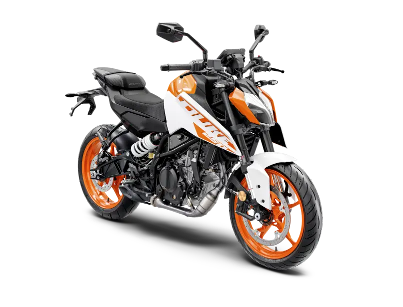 2024 KTM Duke 250 White Color - New 2024 KTM Duke 250 Ceramic White Color variant