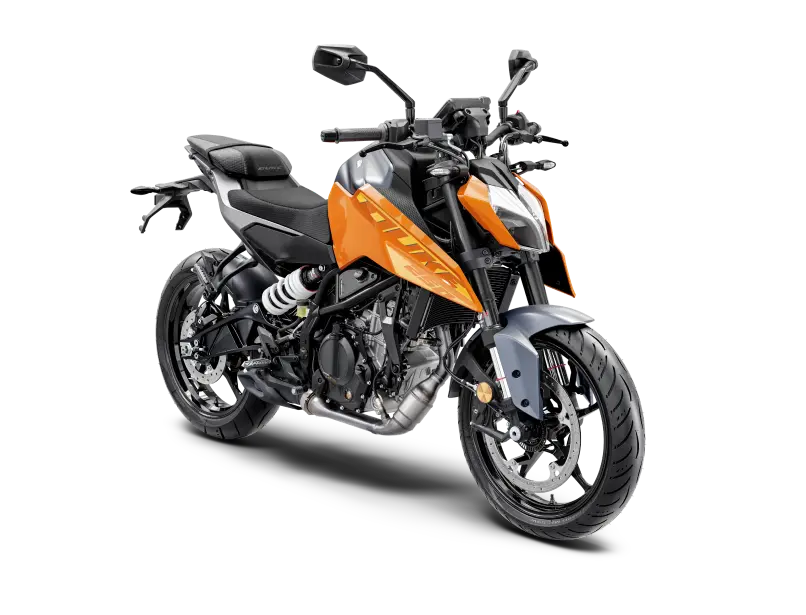2024 KTM Duke 250 Orange Color Option - New 2024 KTM Duke 250 Electric Orange Color Photo